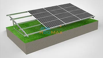Large C-type steel ground mounting system